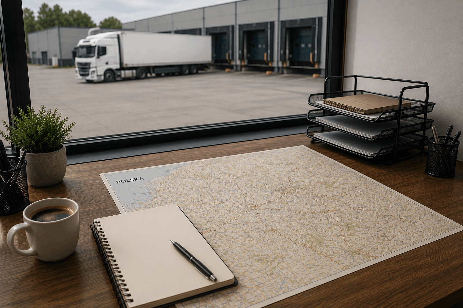Planowanie transportu na mapie tras